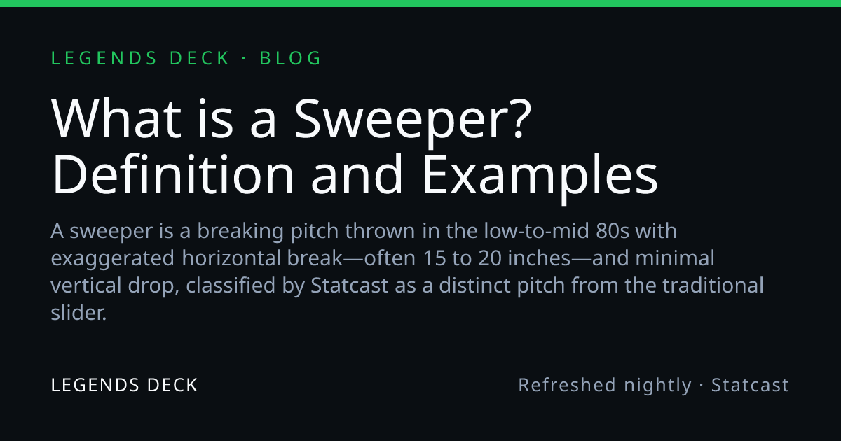 What is a Sweeper? Definition and Examples | Legends Deck