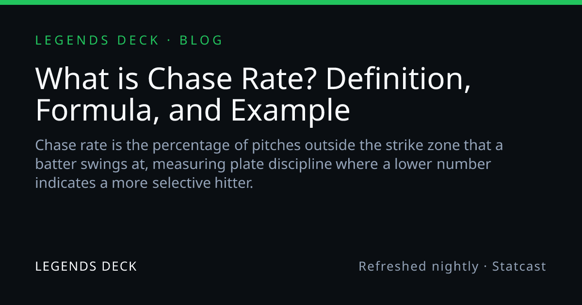 What is Chase Rate? Definition, Formula, and Example | Legends Deck